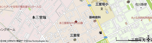 千葉県成田市三里塚御料周辺の地図