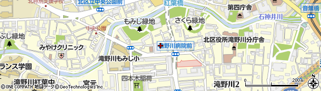 東京都北区滝野川3丁目84周辺の地図