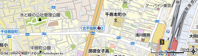 株式会社中央ビル管理　北千住営業所周辺の地図