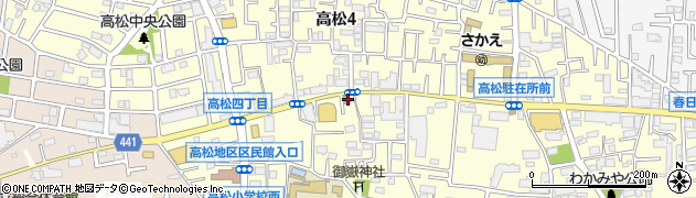 練馬高松三郵便局周辺の地図