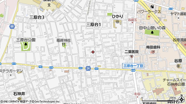 〒177-0031 東京都練馬区三原台の地図