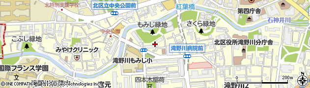東京都北区滝野川3丁目80周辺の地図