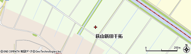 千葉県佐倉市萩山新田干拓周辺の地図