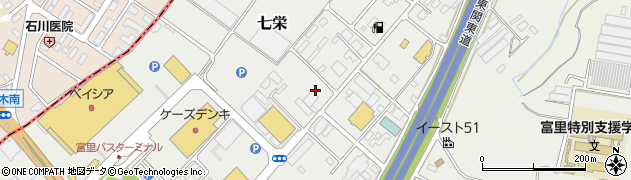 千葉県富里市七栄532-155周辺の地図