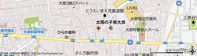 クリエイトＳＤ練馬東大泉店周辺の地図