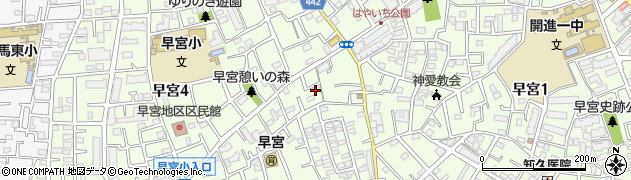 東京都練馬区早宮周辺の地図