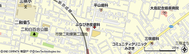 東京東信用金庫三咲支店周辺の地図