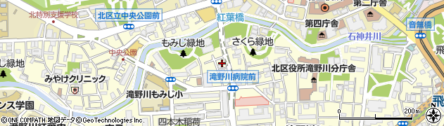 東京都北区滝野川3丁目87周辺の地図