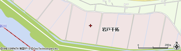 千葉県印西市岩戸干拓周辺の地図