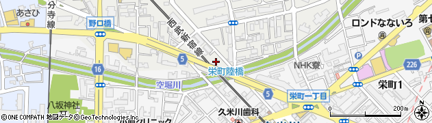 栄町陸橋周辺の地図