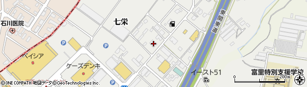 千葉県富里市七栄532-222周辺の地図