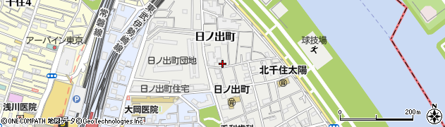 東京都足立区日ノ出町周辺の地図