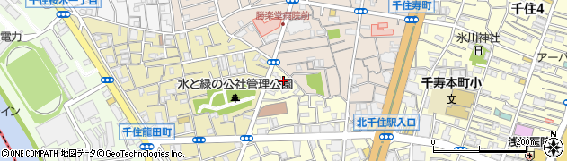 東京都足立区千住中居町30周辺の地図
