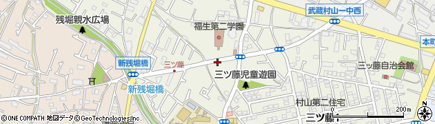 東京都武蔵村山市三ツ藤周辺の地図