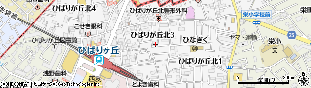 東京都西東京市ひばりが丘北周辺の地図