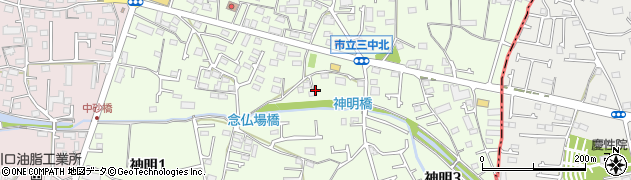 東京都武蔵村山市神明周辺の地図