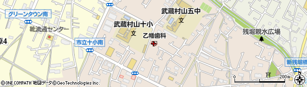 乙幡歯科医院周辺の地図
