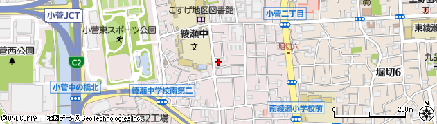 東京都葛飾区小菅2丁目13-3周辺の地図