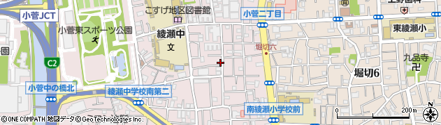 東京都葛飾区小菅2丁目13-22周辺の地図