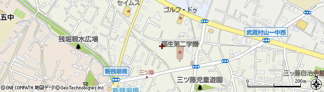 東京都武蔵村山市三ツ藤2丁目周辺の地図