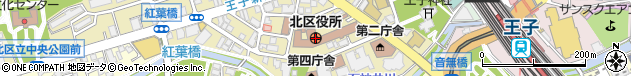 東京都北区周辺の地図