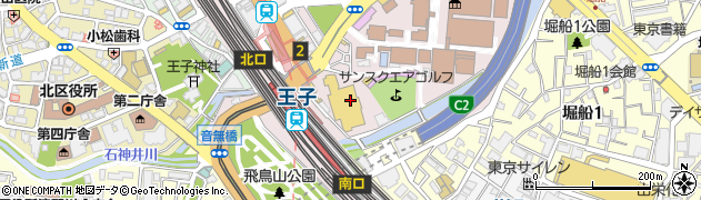 おしゃれ工房東武ストア王子店周辺の地図
