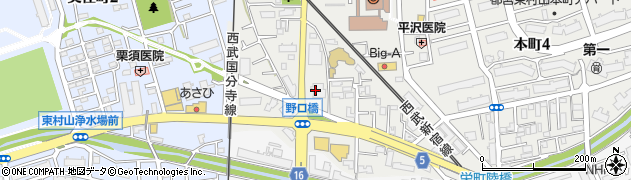 ホワイトチヤペル玉姫久米川支社周辺の地図