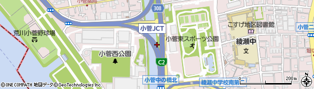 東京都葛飾区小菅周辺の地図