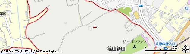 千葉県酒々井町（印旛郡）篠山新田周辺の地図