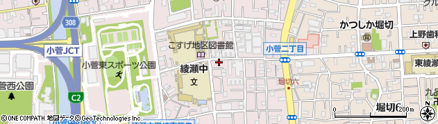東京都葛飾区小菅2丁目13-11周辺の地図