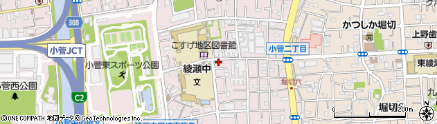 東京都葛飾区小菅2丁目13-10周辺の地図