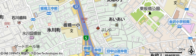 セブンイレブン板橋仲宿商店街店周辺の地図