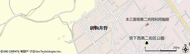 千葉県成田市新駒井野周辺の地図