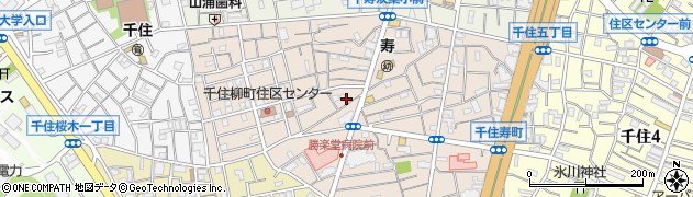 東京都足立区千住柳町8周辺の地図