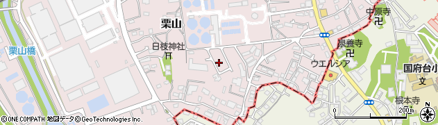 千葉県松戸市栗山周辺の地図
