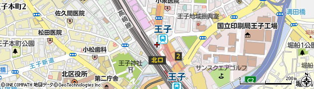 ラフィネ王子メトロピア店周辺の地図