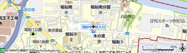 東京都北区堀船周辺の地図