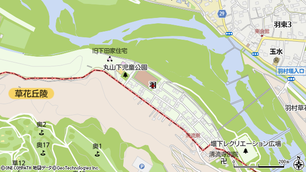 〒205-0012 東京都羽村市羽の地図