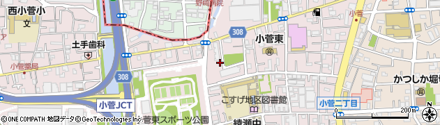小菅三丁目公園周辺の地図