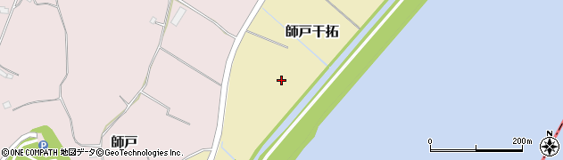 千葉県印西市師戸干拓周辺の地図