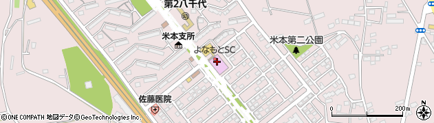 サン美容室米本店周辺の地図