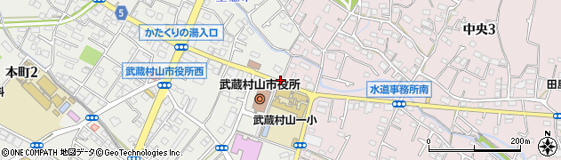 武蔵村山市役所前周辺の地図