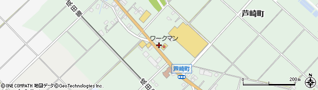 ワークマン銚子芦崎店駐車場周辺の地図