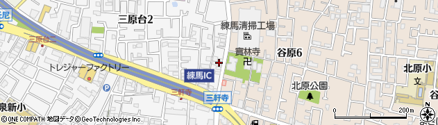 東京都練馬区三原台2丁目1周辺の地図