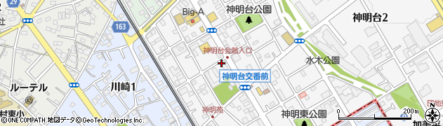 東京都羽村市神明台1丁目周辺の地図