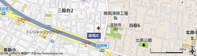 東京都練馬区三原台2丁目2-8周辺の地図