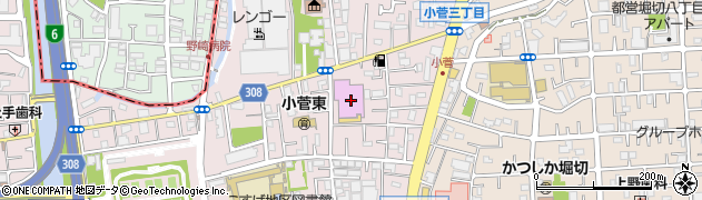 ポニークリーニングコモディイイダ小菅店周辺の地図