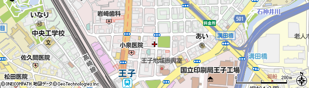 東京都北区王子1丁目周辺の地図