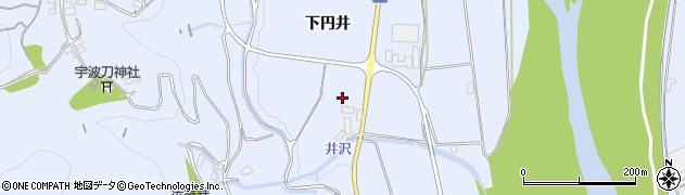 山梨県韮崎市円野町下円井周辺の地図