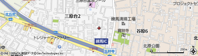 東京都練馬区三原台2丁目4-1周辺の地図